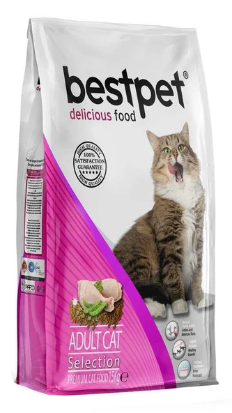 BestPet Selection Tavuklu Yetiskin Kedi Mamasi 15kg
