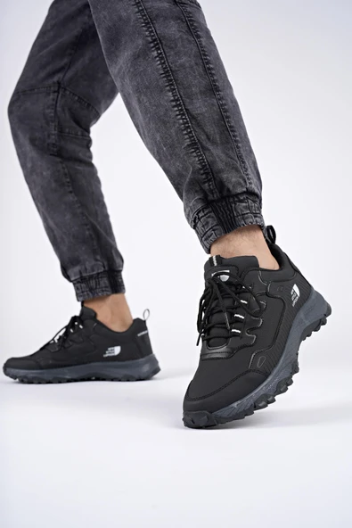 Muggo KUZEY Unisex Garantili Trekking Outdoor Sneaker Ayakkabı  SİYAH-SİYAH 41 - 5