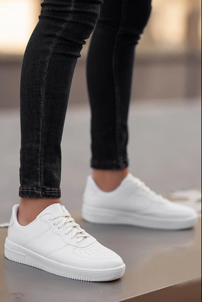 Muggo MGPOGBA Unisex Sneaker Günlük Spor Ayakkabı  BEYAZ 36 - 2