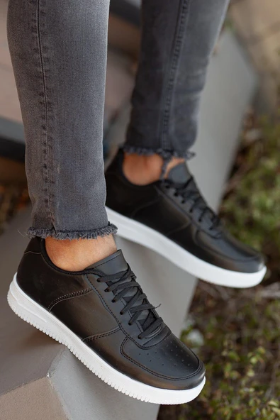Muggo MGPOGBA Unisex Sneaker Günlük Spor Ayakkabı  SİYAH- BEYAZ 41 - 2
