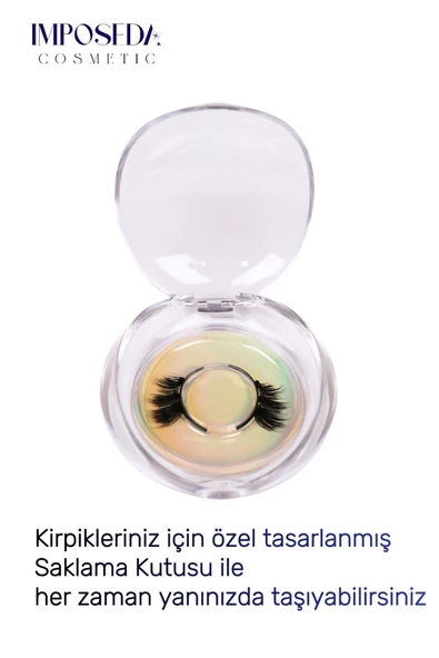İMPOSEDA Mıknatıslı Kirpik Soft Kısa Ve Seyrek Kirpikler Için Özel Olarak Tasarlandı. Mıknatıs Kirpik - 6