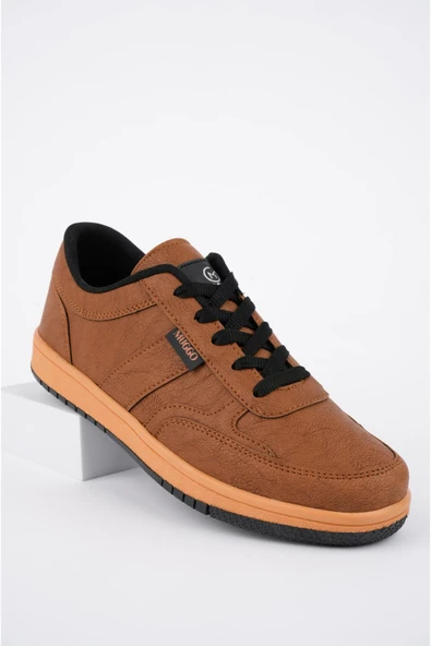 Muggo Jim Garantili Erkek Günlük Casual Bağcıklı Sneaker Spor Ayakkabı  TABA 42 - 6