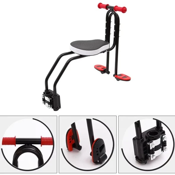 Sarissa Bisiklet Çocuk Taşıyıcı Ön Taşıyıcı Kadro Bağlantılı Bisiklet Çocuk Koltuğu Taşıyıcı Sele - 11