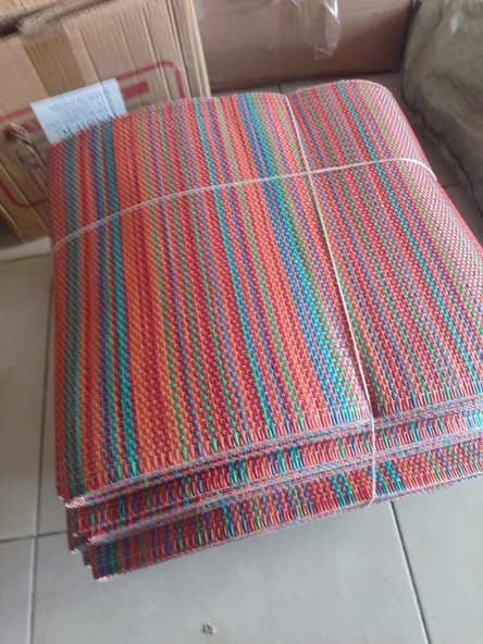 Piknik Hasırı Plaj Hasırı  Katlanan Hasır Kilim Plastik Kamp Hasırı Bahçe Hasırı BÜYÜK BOY180*270 Cm - 3