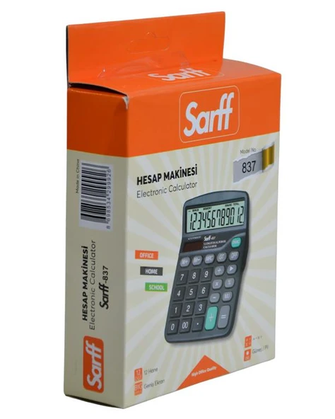 Sarff Hesap Makinesi 12 Haneli 837
