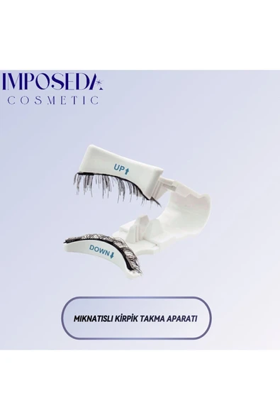 İMPOSEDA Mıknatıs Kirpik Uygulama Aparatı - Mıknatıslı Takma Kirpik Tutucu - 5