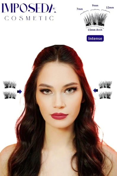 İMPOSEDA Mıknatıslı Kirpik Intense Uzun Ve Yoğun Kirpikler Için Özel Tasarlandı. Mıknatıs Kirpik
