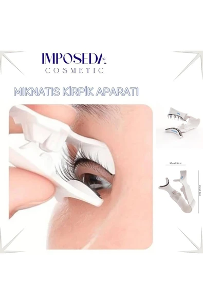 İMPOSEDA Mıknatıs Kirpik Uygulama Aparatı - Mıknatıslı Takma Kirpik Tutucu