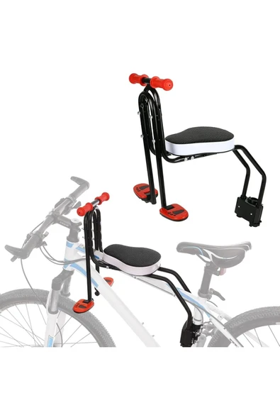 Sarissa Bisiklet Çocuk Taşıyıcı Ön Taşıyıcı Kadro Bağlantılı Bisiklet Çocuk Koltuğu Taşıyıcı Sele - 2