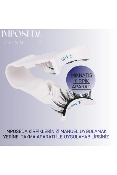 İMPOSEDA Mıknatıs Kirpik Uygulama Aparatı - Mıknatıslı Takma Kirpik Tutucu - 2