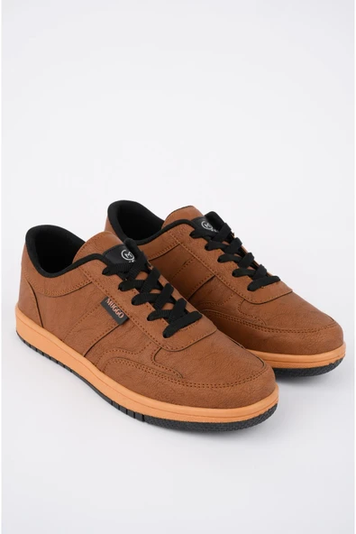 Muggo Jim Garantili Erkek Günlük Casual Bağcıklı Sneaker Spor Ayakkabı  TABA 42 - 7