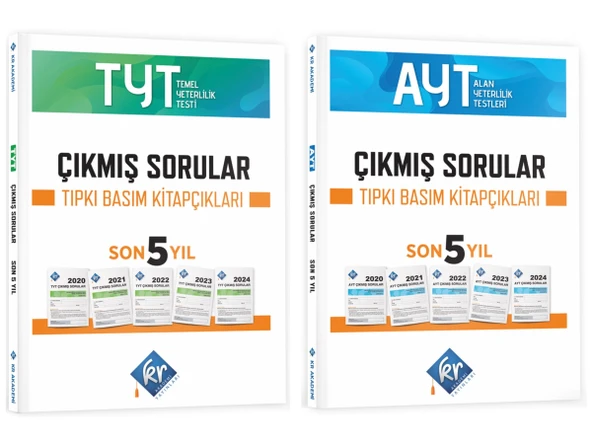 Kr Akademi Tyt Ayt Çıkmış Sorular 2020-2021-2022-2023-2024 Tıpkı Basım Son 5 Yıl 2024