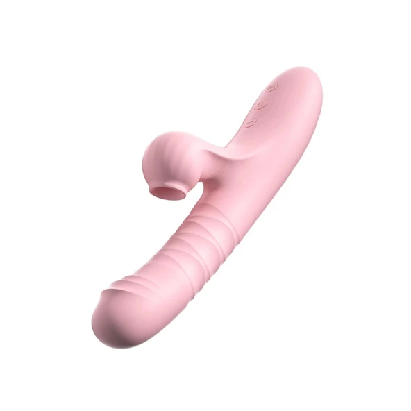 Modern Emişli ve Titreşimli Rabbit Vibratör Pembe - 3