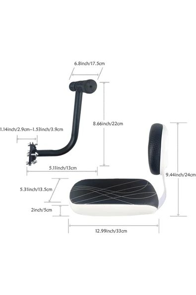 Bisiklet Arka Çocuk Koltuğu Sırt Dayamalı (Basamaklı - Gidonlu) Bagaj Koltuğu (BAGAJ DAHİL DEĞİL) - 5