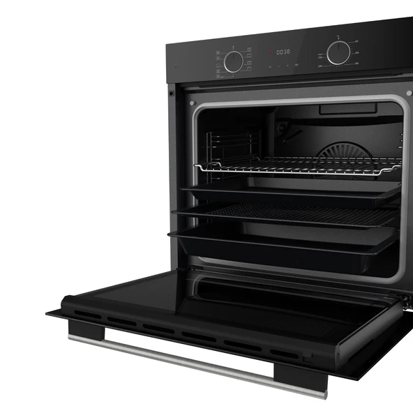 Ferre Fryart Sc serisi Wok'lu Siyah 3'lü Ankastre Set ( xe63cs-sc405-d063 ) - Resim 5