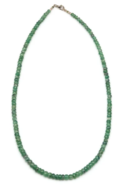 Green Beril Doğal Taş 925 Ayar Gümüş Kolye