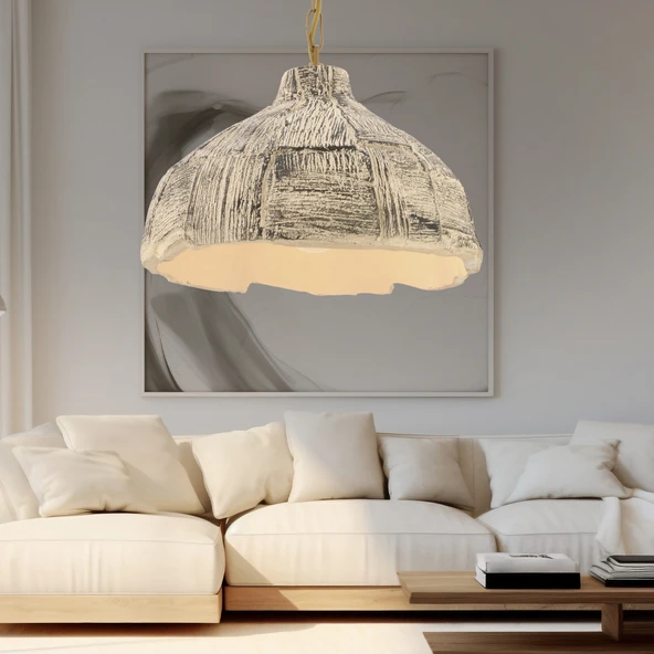 Apliqa Balas Beton Tekli Tasarım, Retro, Modern Sarkıt Avize ürün görseli