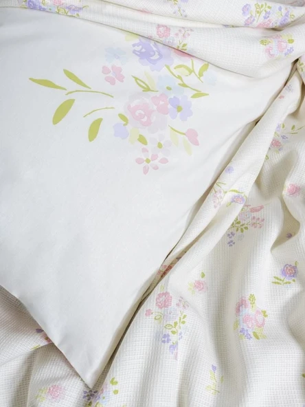Cotton Box Estiva Çift Kişilik Pike Takımı Petal Pembe - 2