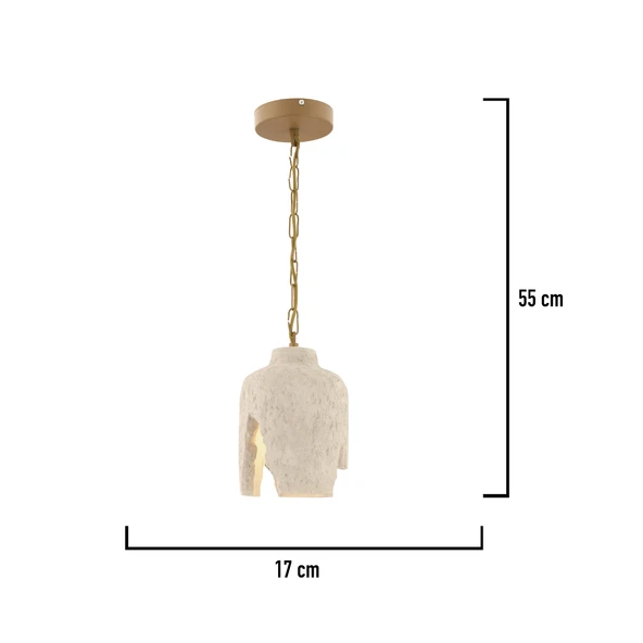 Apliqa Zoran Beton Tasarım Retro, Modern Sarkıt Avize - Resim 5