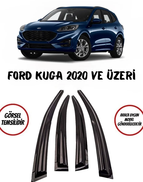 Ford Kuga Cam Rüzgarlığı 4lü 2020 ve üzeri