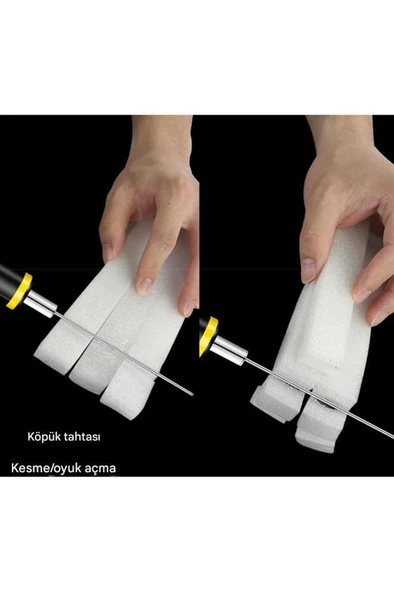 Köpük, Strafor Kesici Elektrikli Sıcak Bıçak, Tel Uzunluğu 5cm - 12