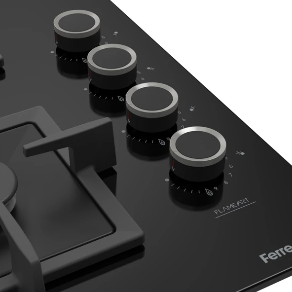 Ferre Fryart Sc serisi Wok'lu Siyah 3'lü Ankastre Set ( xe63cs-sc405-d077 ) - Resim 8