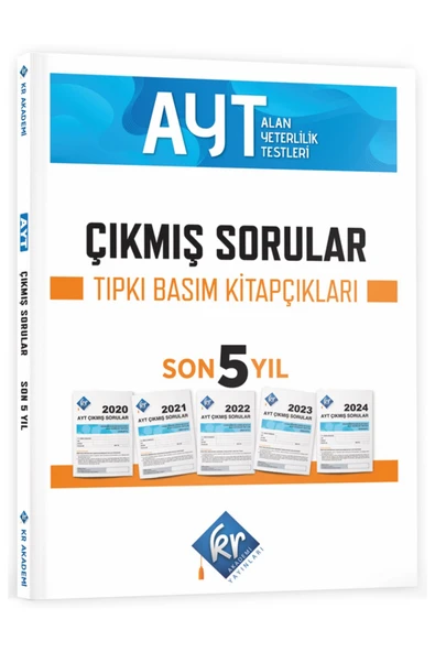 Kr Akademi Ayt Çıkmış Sorular 2020-2021-2022-2023-2024 Tıpkı Basım Son 5 Yıl 2024