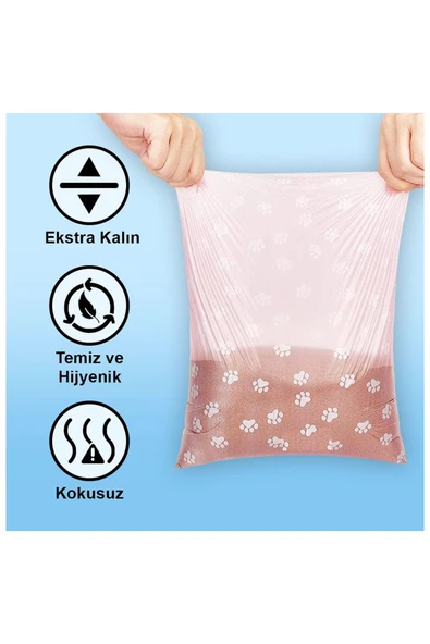 Pribor Kedi Köpek Dışkı Kaka Poşeti 4 Lü / Hazneli Kedi Kumu Küreği Içinde Uygundur - 4