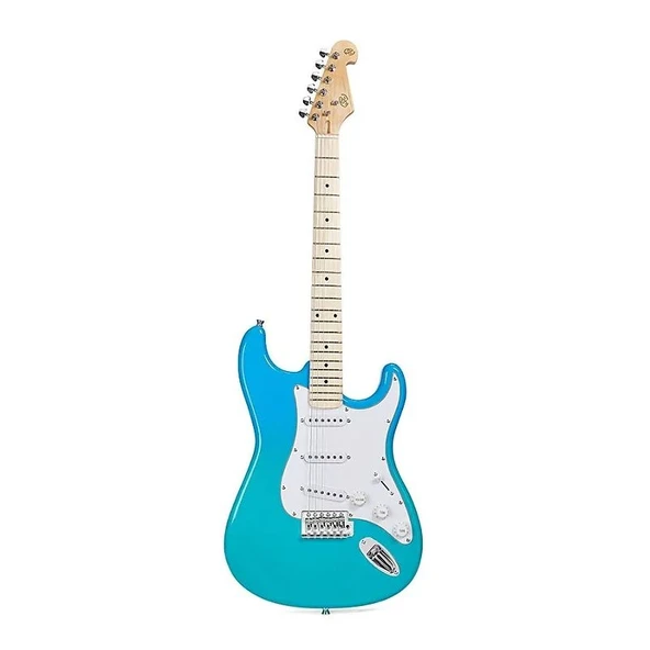 SX SEM1/BG Elektro Gitar (Blue Glow) - 2
