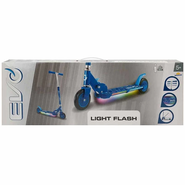 Evo 2 Tekerlekli Flash Işıklı Mavi Scooter - 7