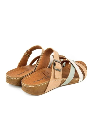 Muya Gizeh 31119-205 Anatomik Taban Kadın Terlik Kum 36-40 - Resim 4