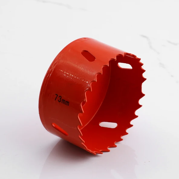 Bi Metal Panç Ø 73 mm Delik Açma Alçıpan Ahşap Pvc Delme Testeresi Adaptörsüz 1 Adet - 5