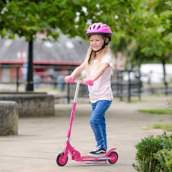 Evo 2 Tekerlekli Flash Işıklı Pembe Scooter - 7