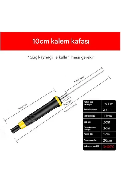 Köpük, Strafor Kesici Elektrikli Sıcak Bıçak, Tel Uzunluğu 10cm - 6