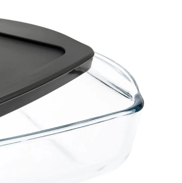 Paşabahçe 59006 Gri Plastik Kapaklı Dikdörtgen Borcam 1950 cc - 4