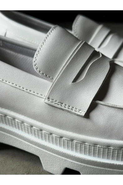 Erkek AyakkabıKnack Yüksek Taban Klasik Ayakkabı 779 Beyaz - Resim 4