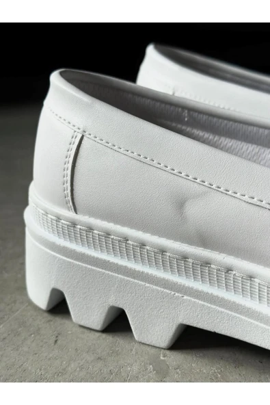 Erkek AyakkabıKnack Yüksek Taban Klasik Ayakkabı 779 Beyaz - Resim 3