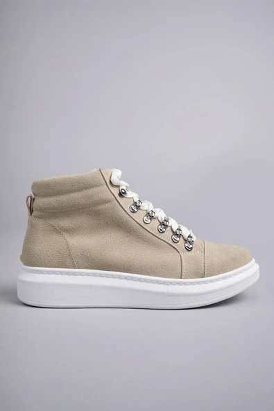 SLW206 Ottawa Bağcıklı Süet Erkek Günlük Spor Bot BT Krem ürün görseli 1