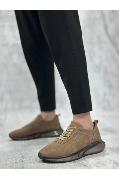 Erkek Ayakkabı BA0324 İçi Dışı Hakiki Deri Rahat Taban Kahverengi Sneakers Casual Erkek Ayakkabı ürün görseli