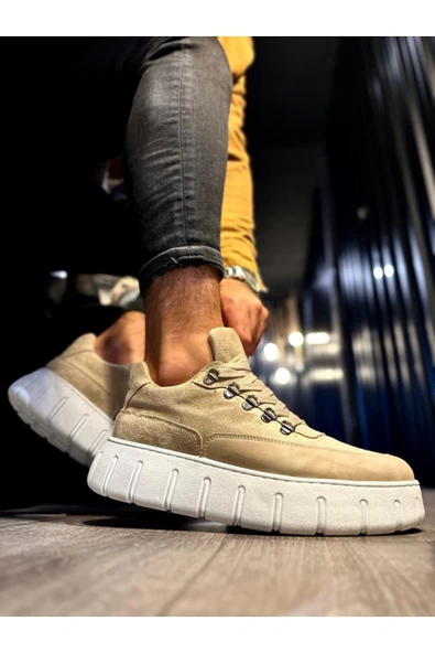 Knack Yüksek Taban Günlük  Ayakkabı 600 Vizon - Resim 2