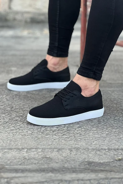 Wagoon Wg016 Siyah Triko Erkek Casual Ayakkabı