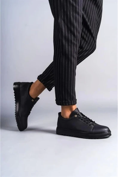 SLW152 Cool Bağcıklı Cilt Erkek Günlük Spor Klasik Ayakkabı ST Füme ürün görseli 1