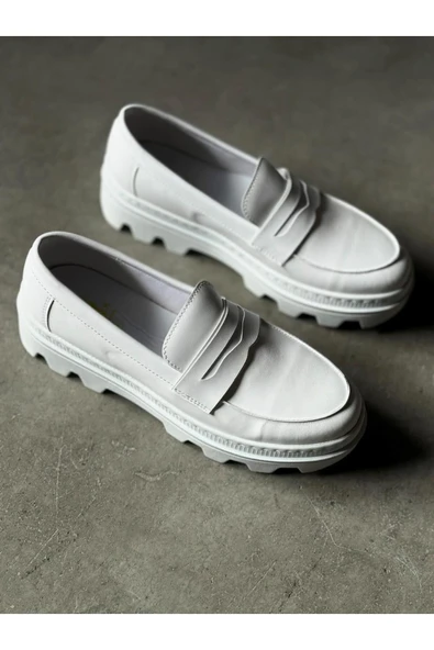 Erkek AyakkabıKnack Yüksek Taban Klasik Ayakkabı 779 Beyaz - Resim 5