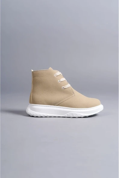 SLW204 Franca Bağcıklı Süet Erkek Spor Bot BT Bej ürün görseli