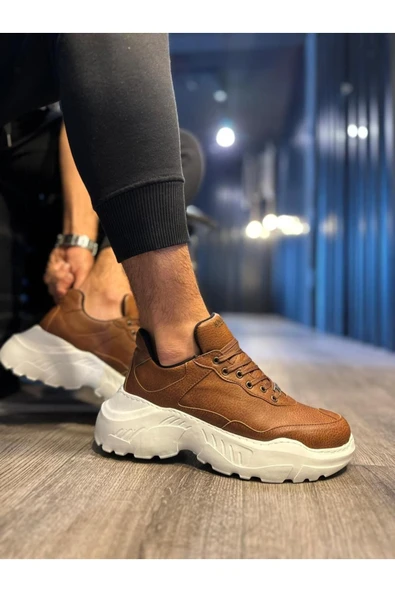 Erkek AyakkabıKnack Yüksek Taban Günlük Ayakkabı N75 Taba - Resim 4