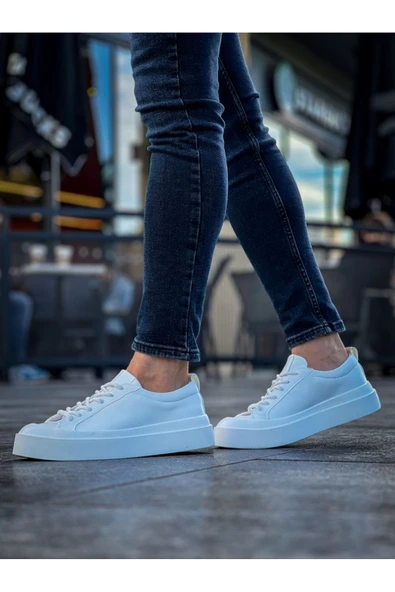 BA500 BOA Özel Termo Taban Beyaz  Casual Erkek Ayakkabı - Resim 3