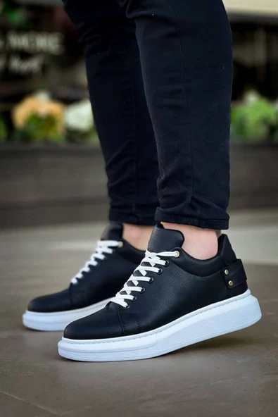 ArdaKB047  Kuback Siyah Cilt Günlük Erkek  Ayakkabı - Resim 2