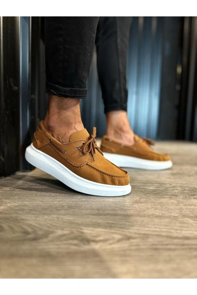 Knack Yüksek Taban Mevsimlik Süet Ayakkabı 009 Taba ürün görseli