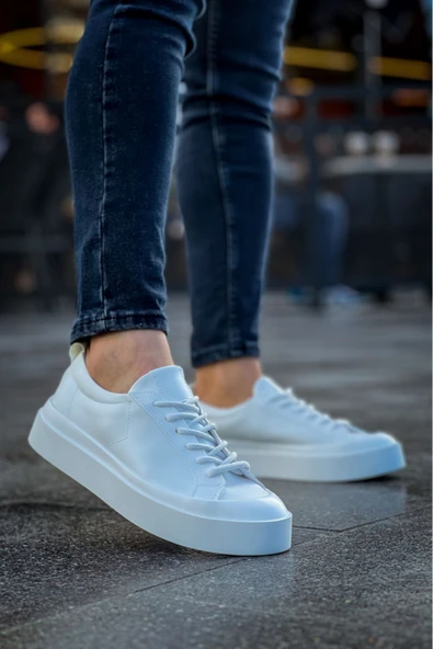 BA500 BOA Özel Termo Taban Beyaz  Casual Erkek Ayakkabı - Resim 6