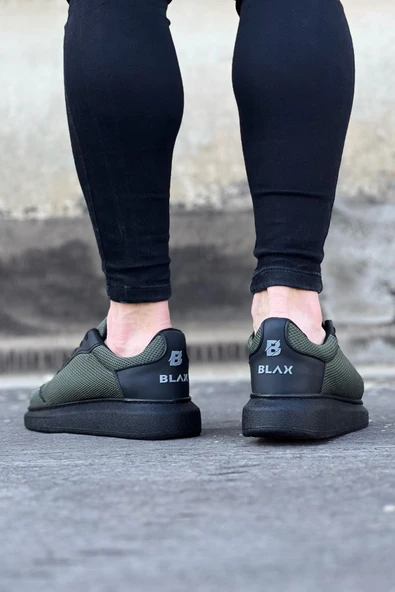 Erkek AyakkabıWagoon WG019 Haki Triko Erkek Casual Ayakkabı